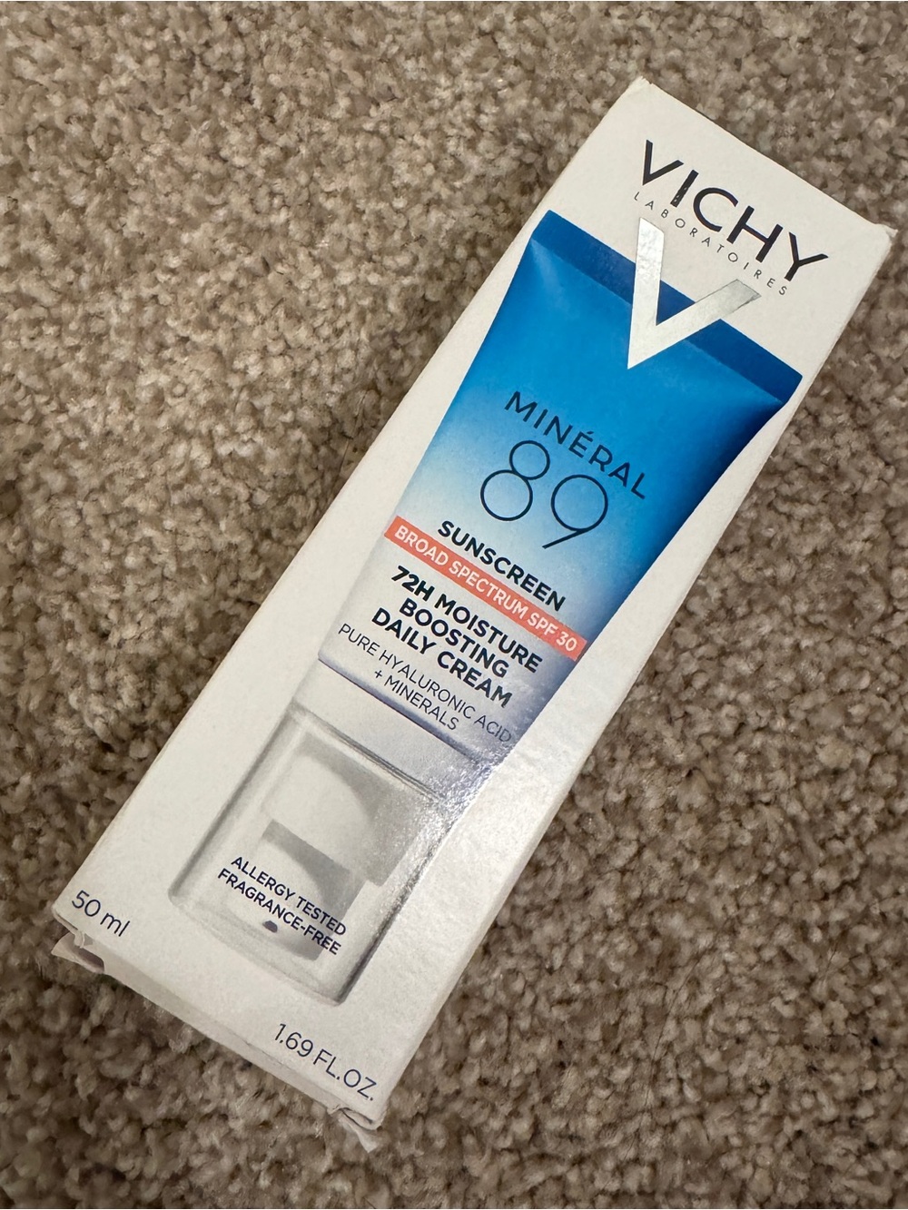 NEW Vichy Minéral 89 72H Moisture Boosting Daily Cream SPF 30